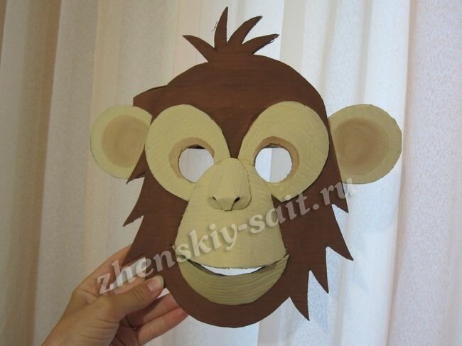 маска обезьянка своими руками